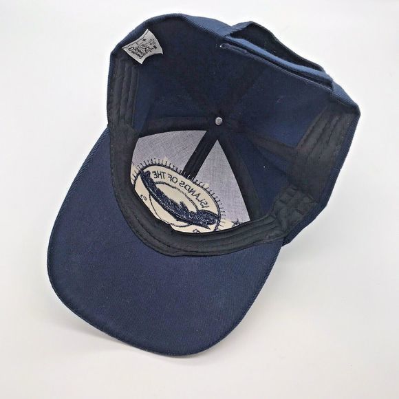 Bahamas Navy Blue Strapback Baseball Cap Embroidered Logo Unisex Dad Trucker Hat - Picture 8 of 10